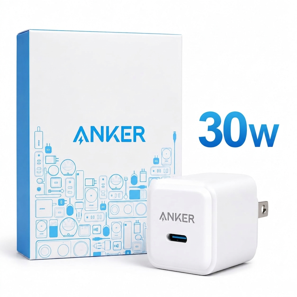 Anker 30W USB-C Fast Charger | Power Delivery (PD) Wall Charger | Compact & Safe Charging Adapter